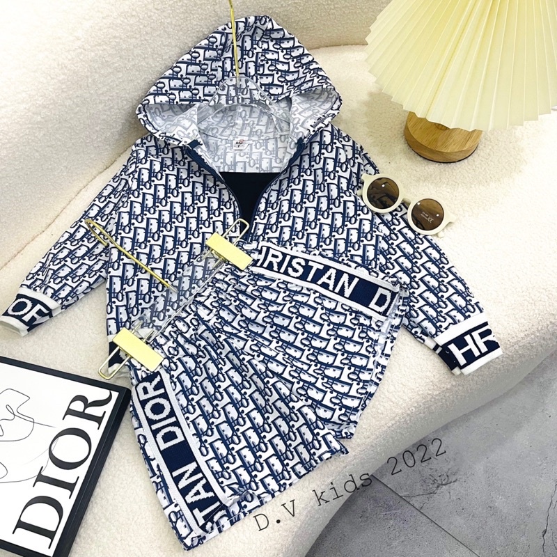 Set đi ỏ 3 chi tiết mũ liền cho bé gái