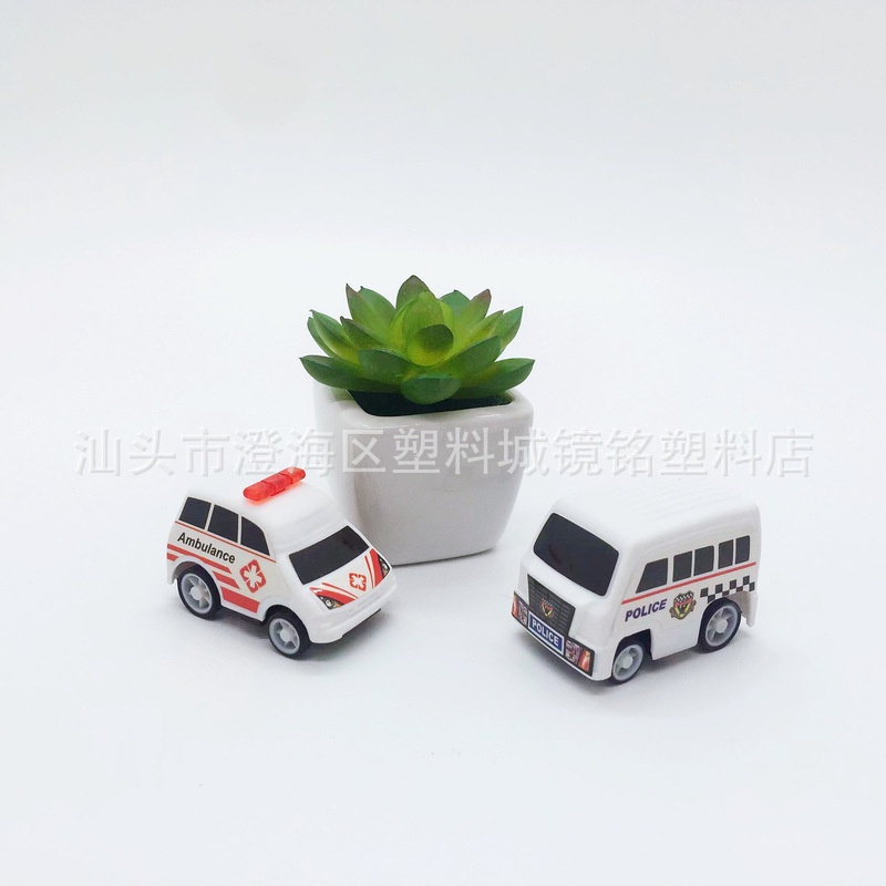 Xe Ô Tô Đồ Chơi Xe Cảnh Sát, Xe Cứu Thương Nhỏ Xinh Động Cơ Dây Cót