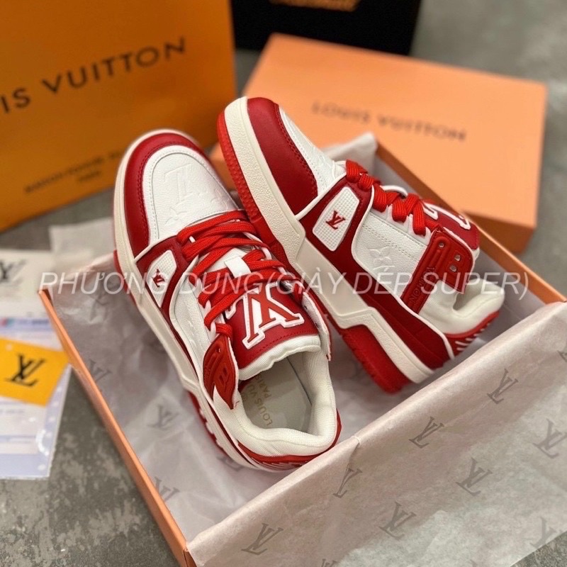 Giày thể thao nữ lv cam phối màu fullbox