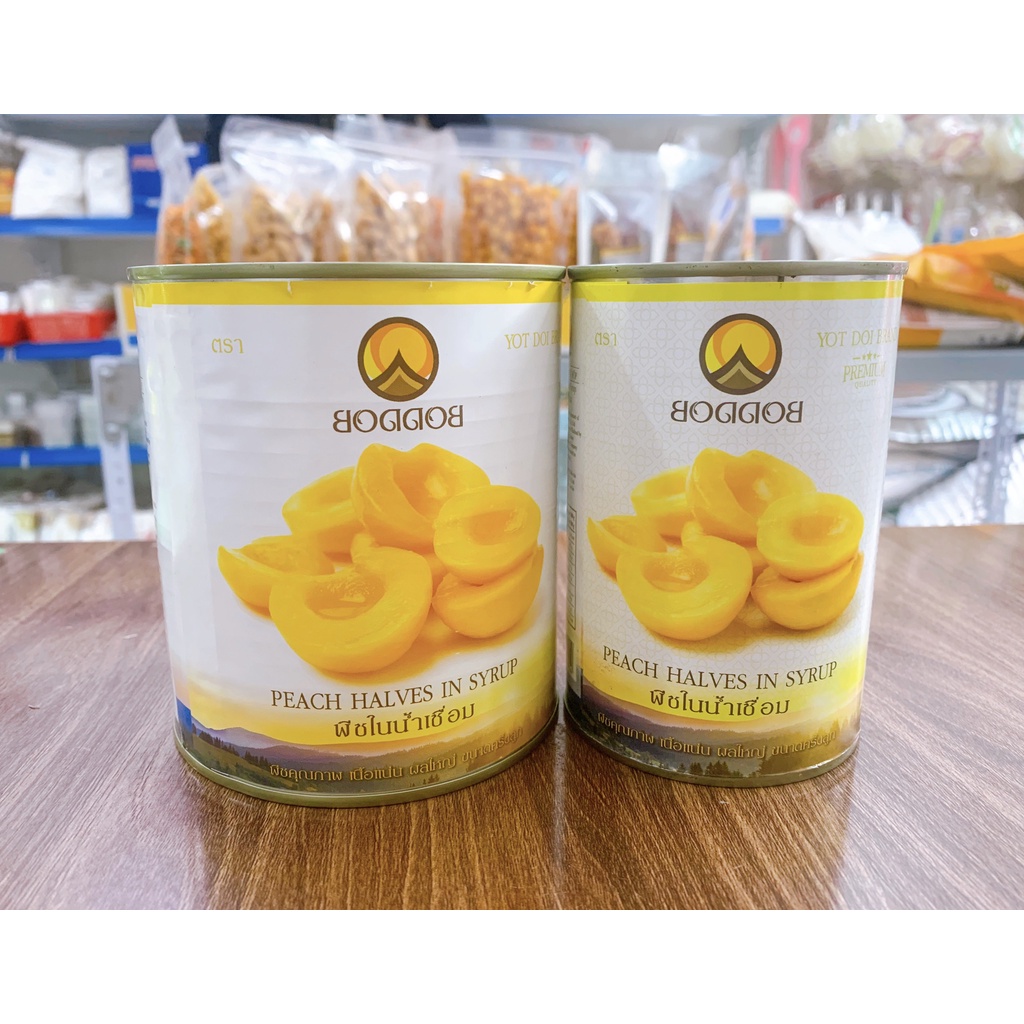 Đào Ngâm BoddoB Thái Lan Đóng Hộp 425gr - HỘP NHỎ