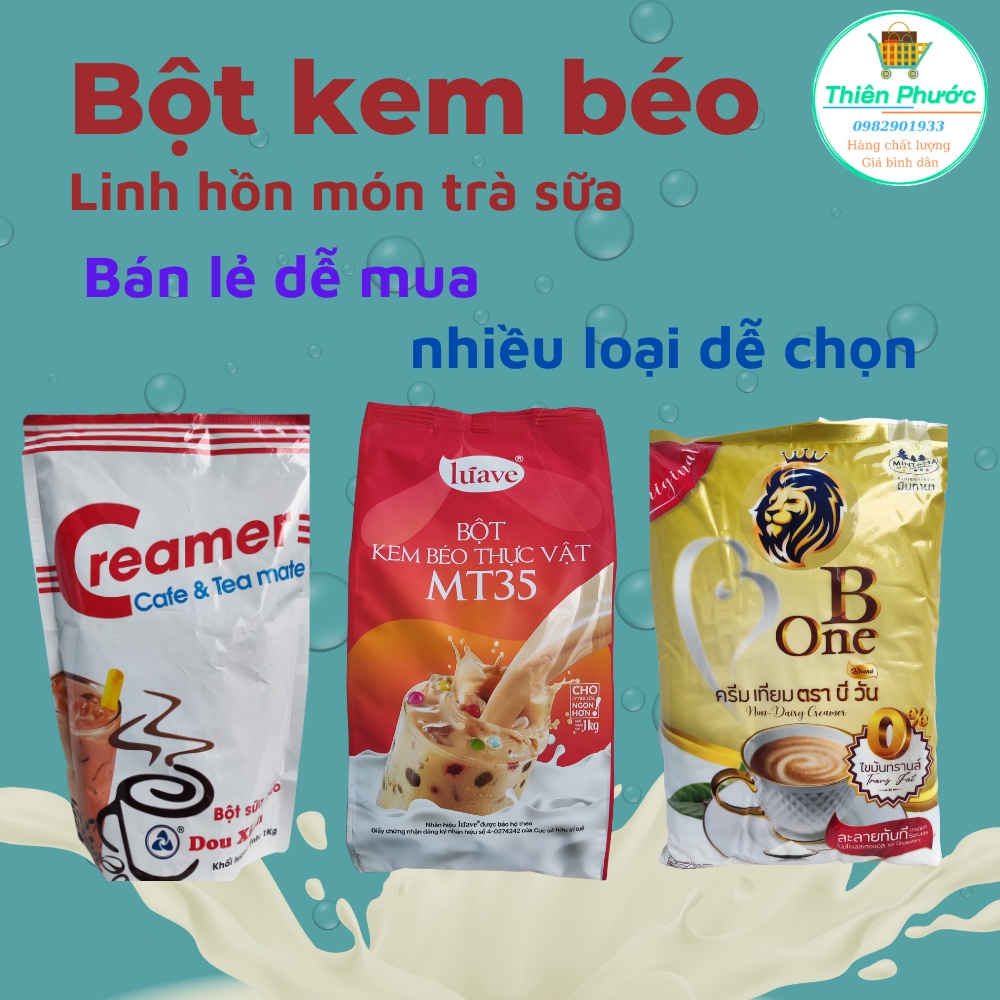 Bột kem béo pha trà sữa (B.ONE/ MT35/ Frima) gói 1kg - hàng chính hãng