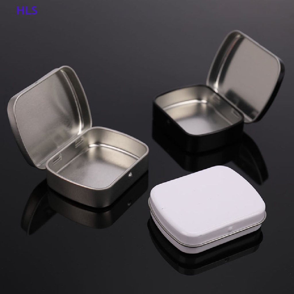 Hộp Đựng Chìa Khóa Nắp Lật Bằng Kim Loại Màu Đen / Bạc Kích Thước Nhỏ Tiện Dụng