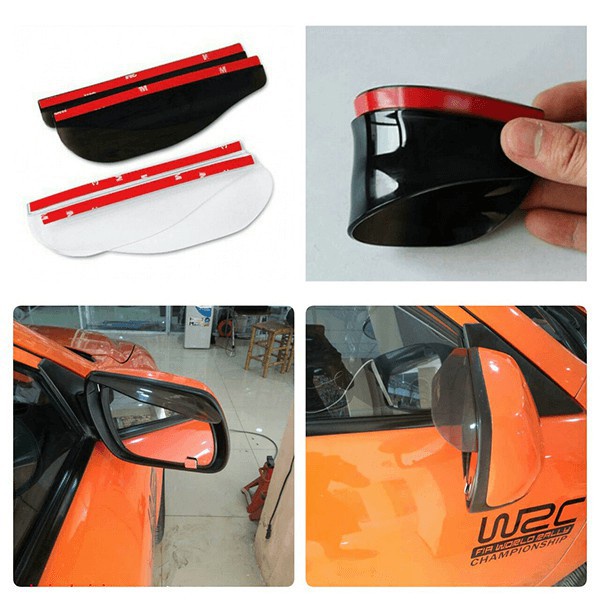 Vè Che Mưa Gương Chiếu Hậu Xe Hơi Chống Bám Nước kèm băng keo chuyên dụng