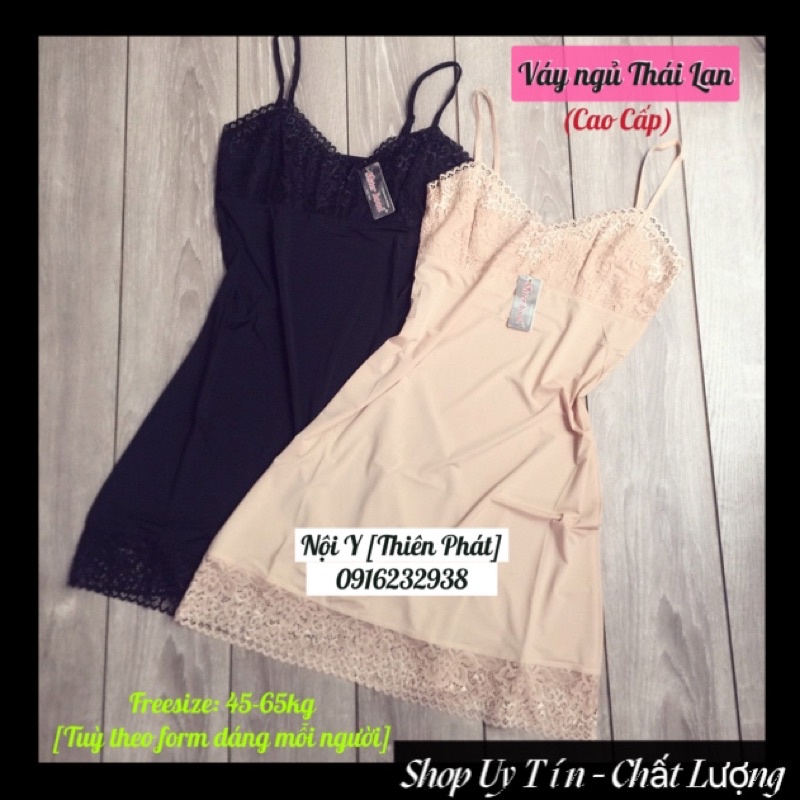🔮 Váy Ngủ SisterHood Thun Lạnh Phối Viền Ren Lụa (Cao Cấp) - 844
