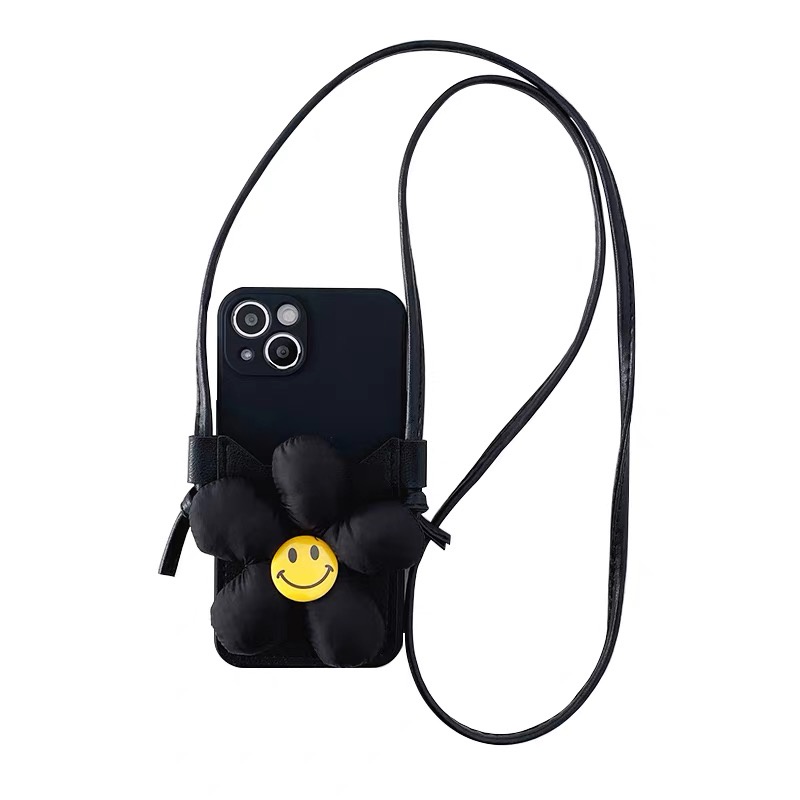 Ốp Điện Thoại Dẻo Họa Tiết Hoa Hướng Dương Kèm Dây Đeo Cho Iphone 14 Plus 13 Pro Max 12 Mini 11 X Xs 5 5s 6 6s 7 8 Se 2020