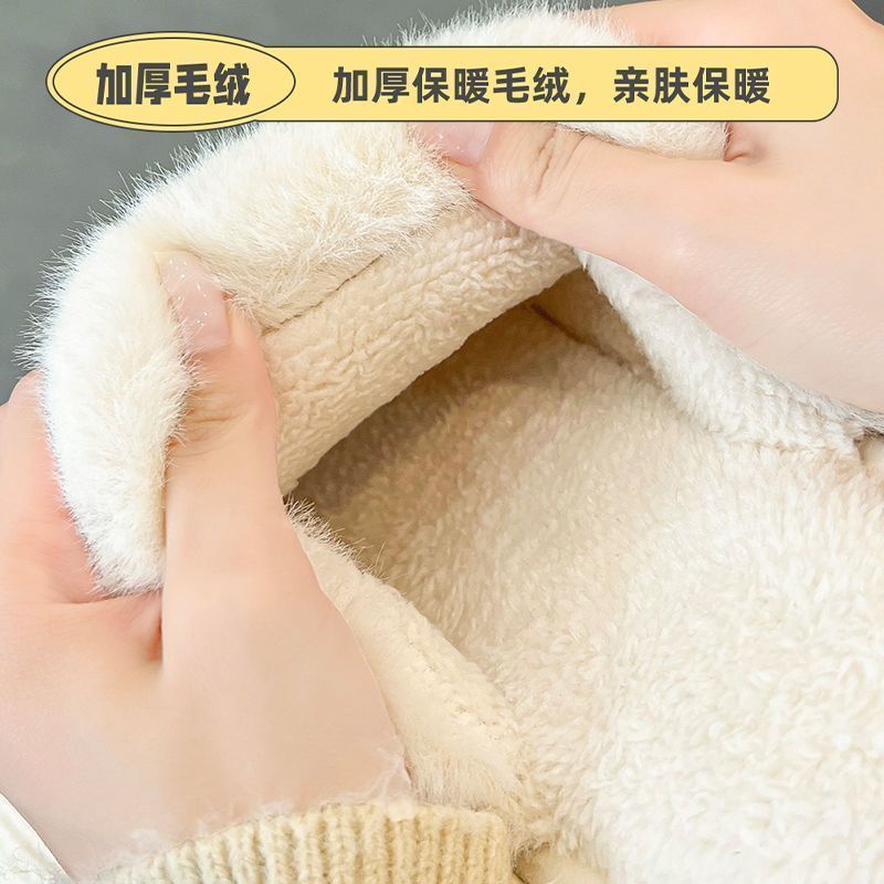 🎀Dép bông chống thấm nước có thể tháo rời giặt Dép Bông Đi Trong Nhà Thiết Kế Đơn Giản Thời Trang Mùa Đông Cho Cặp Đôi