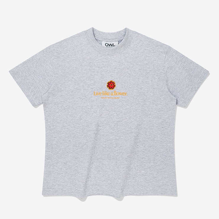 Áo thun nữ Owlbrand Flower/Xám