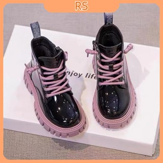 Giày Bốt Martin Da Đế Dày Cổ Thấp Thời Trang 2022