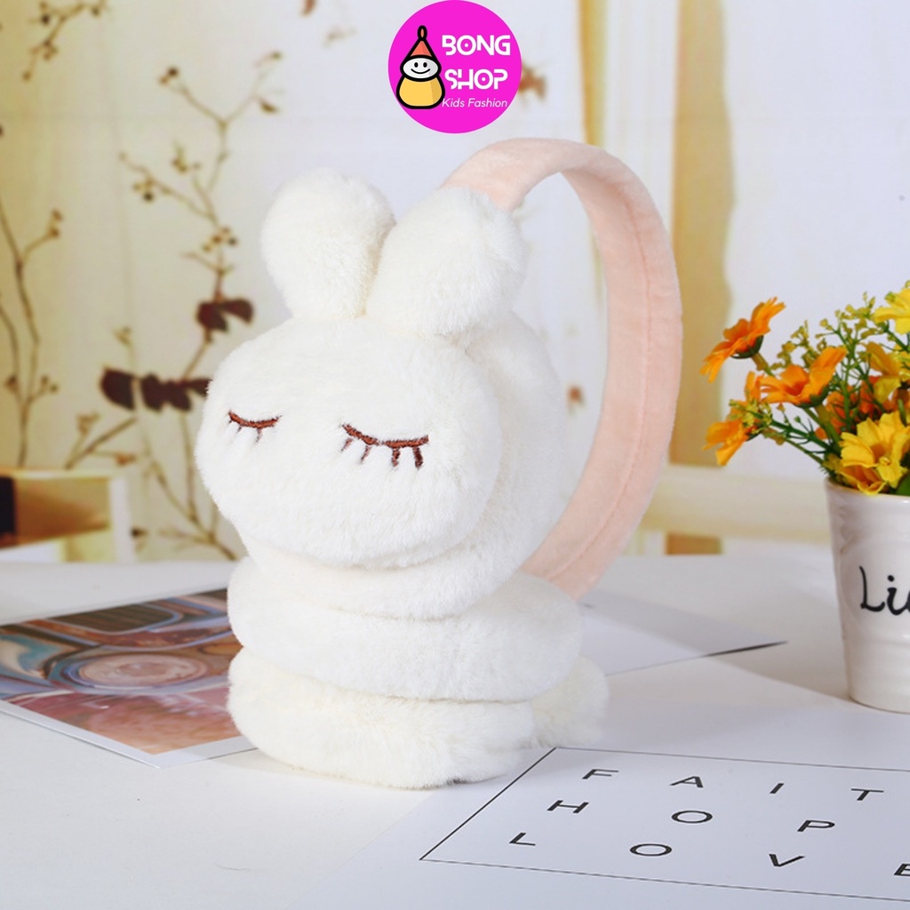 Bịt tai trẻ em, chụp tai giữ ấm cho bé gái họa tiết dễ thương nhiều màu sắc đáng yêu 3 - 10 tuổi