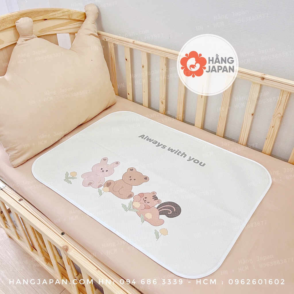 Lót chống thấm mẫu mới 50*70cm họa tiết ngẫu nhiên