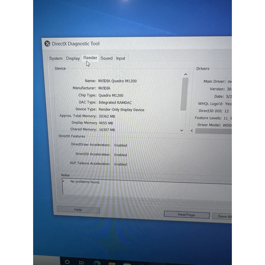 Dell Precision 5520 Xeon E3-1505M RAM 32GB  QUADPRO M1200 4G 15.6 Inch FHD IPS