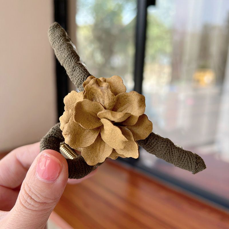 Kẹp Tóc Hình Hoa Phong Cách Retro Tinh Tế Cho Nữ