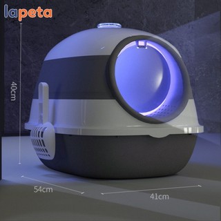Nhà vệ sinh cho mèo cỡ lớn có đèn UV diệt khuẩn Lapeta cho boss đến 15kg
