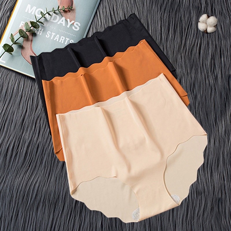 Combo 10 quần lót nữ băng lụa lưng KIMCHIBIKINI Set 10 quần nót nữ viền sóng cao cấp QL009