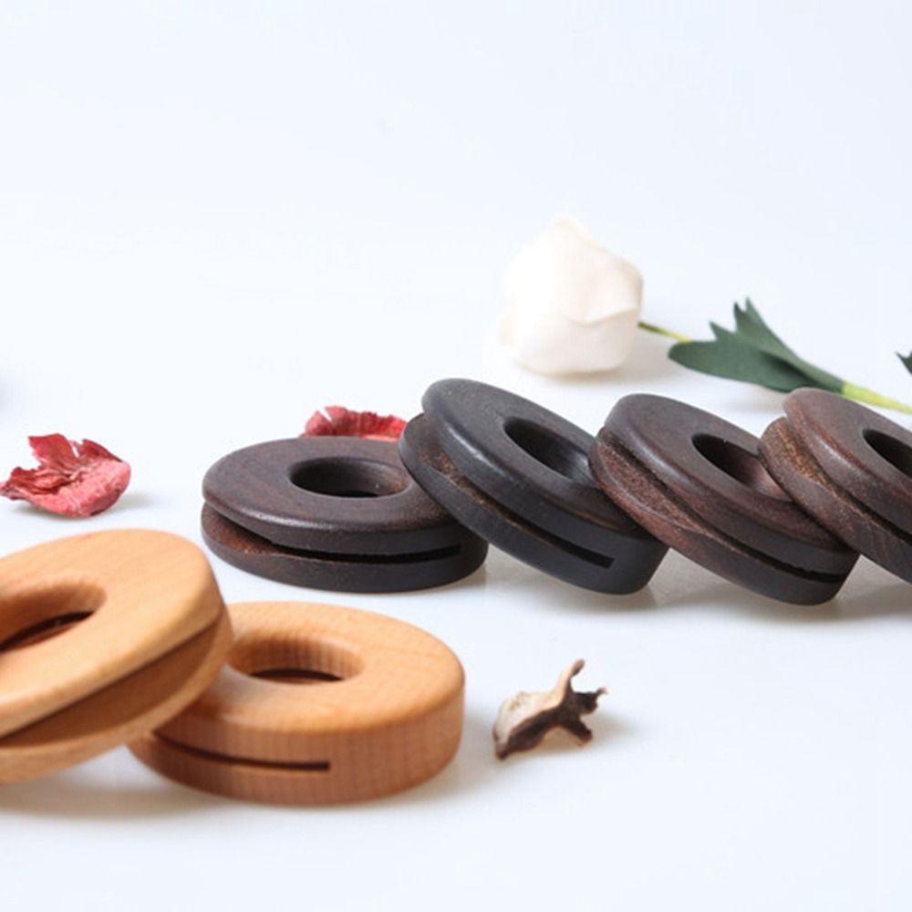 1 Dụng Cụ Kẹp Miệng Túi Thực Phẩm Hình Bánh Donut Bằng Gỗ Óc Chó Tự Nhiên