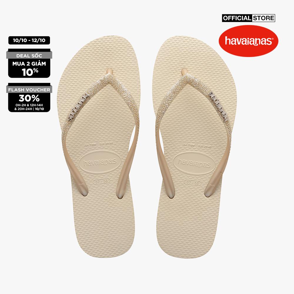HAVAIANAS - Dép nữ Slim Glitter Metallic 4146118-0121