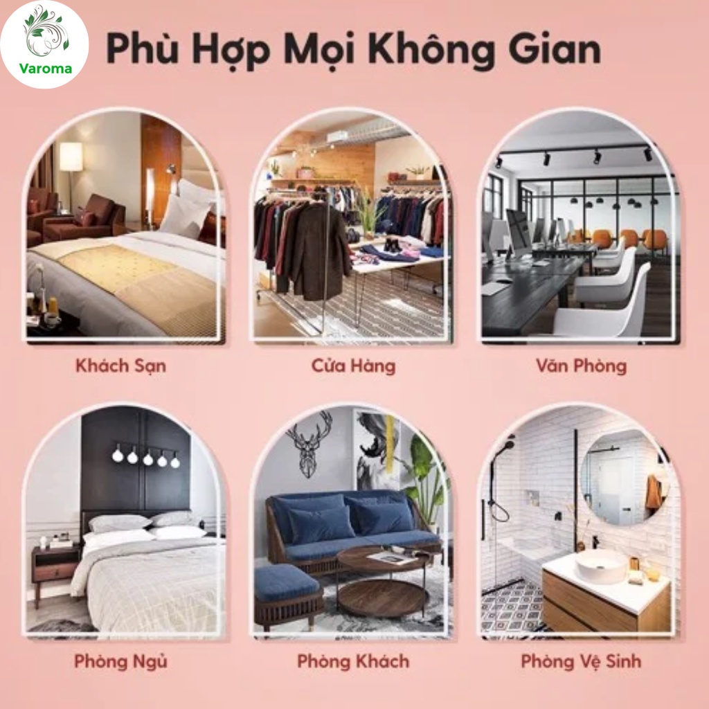 Đá Khuếch Tán VaromaS Tinh Dầu Thơm Phòng HYMALAYA Thiên Nhiên Nguyên Chất Tán Hương Nước Hoa Cao Cấp VAROMA KT54 10ml