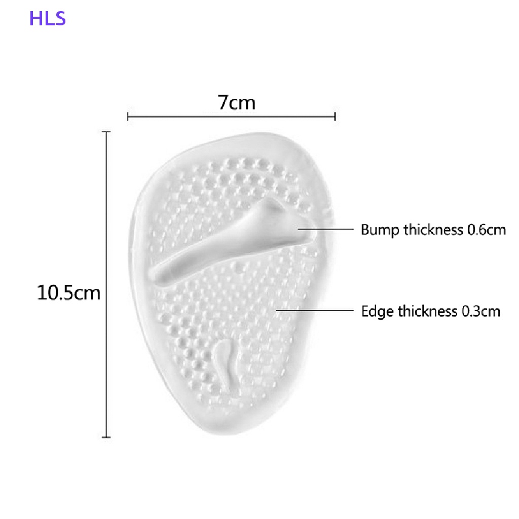 1 Cặp Miếng Lót Giày Cao Gót Bằng Silicone Thoải Mái