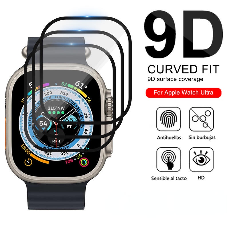 Kính Cường Lực Cong 3D Siêu Mỏng Chống Trầy 49mm Cho iWatch Ultra 49mm