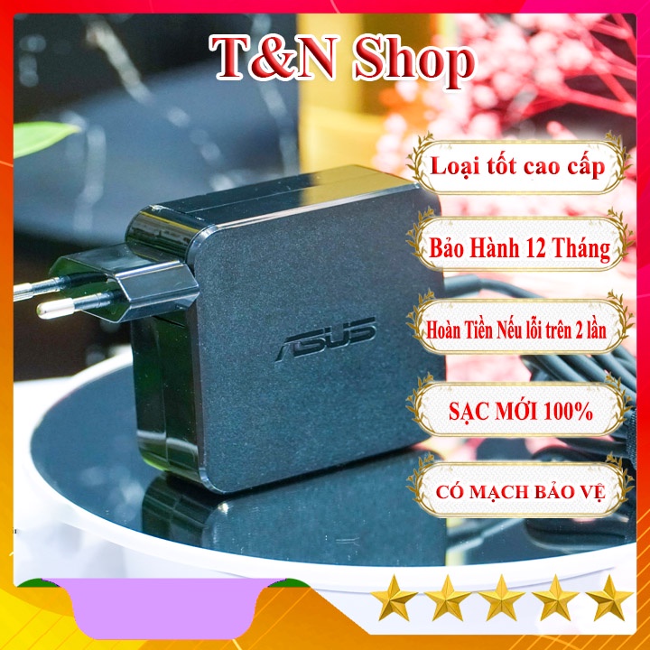 Sạc Laptop Asus 19v cục vuông Đầu lớn / Đầu nhỏ. Bảo hành 12 tháng