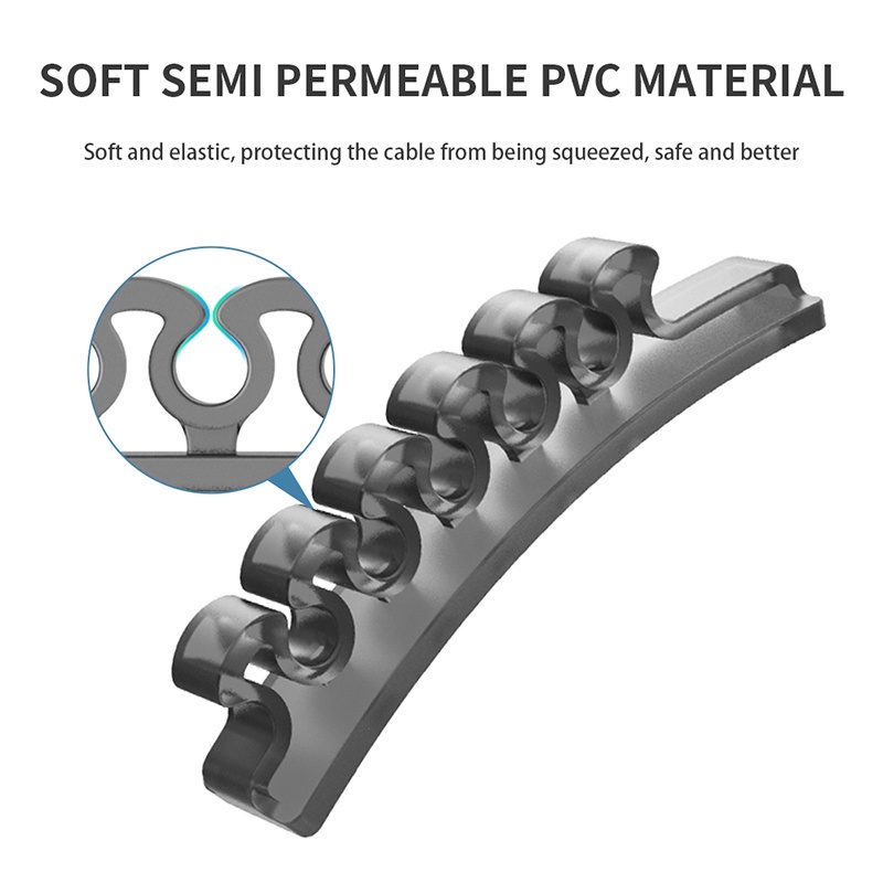 Dụng Cụ Sắp Xếp Dây Cáp Sạc / Truyền Dữ Liệu USB 5 Lỗ Sáng Tạo