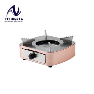 Bếp cồn inox không gỉ màu hồng cao cấp