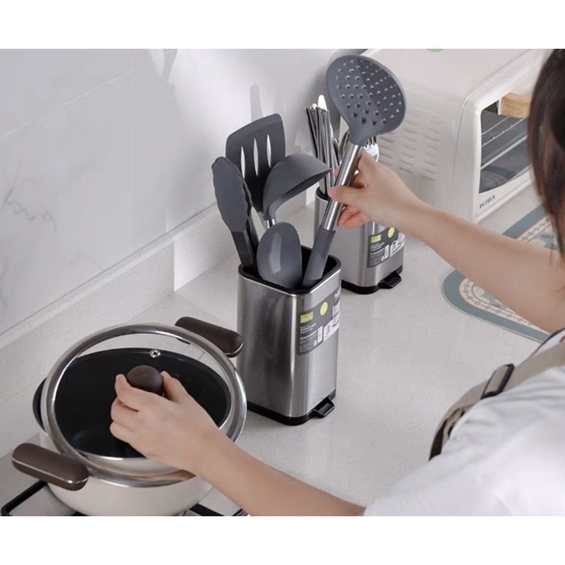 Ống cắm đũa inox để bàn siêu sang 3760/ 3770