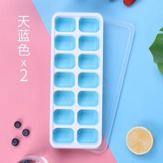 Khay Đá Silicon 14 Ô Có Nắp Đậy