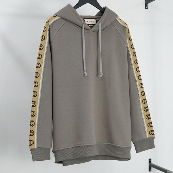 [BEST QUALITY] Áo khoác hoodie form rộng unisex nam nữ GUCCl Stripe vải nỉ bông phong cách streetwear || THE BOX STUDIO