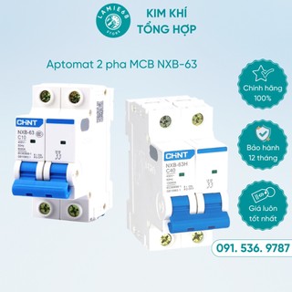 Át tép 2 pha chint ⚡ chuẩn chính hãng ⚡ aptomat mcb nxb-63-16a/25a/32a/40a