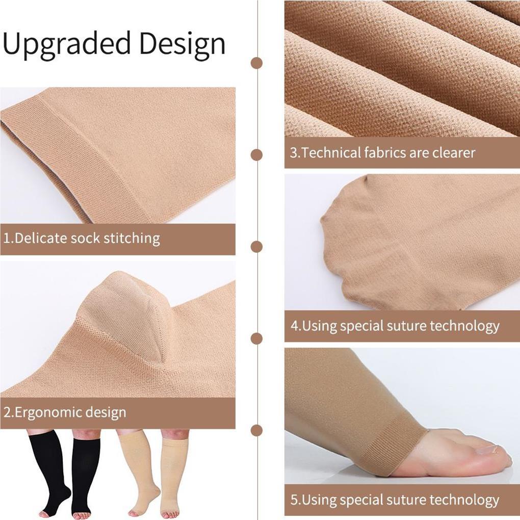 1 Đôi Tất Chân Hở Ngón Trọng Lượng Nhẹ Chống Mài Mòn Có Thể Điều Chỉnh Kích Thước Dành Cho Nữ