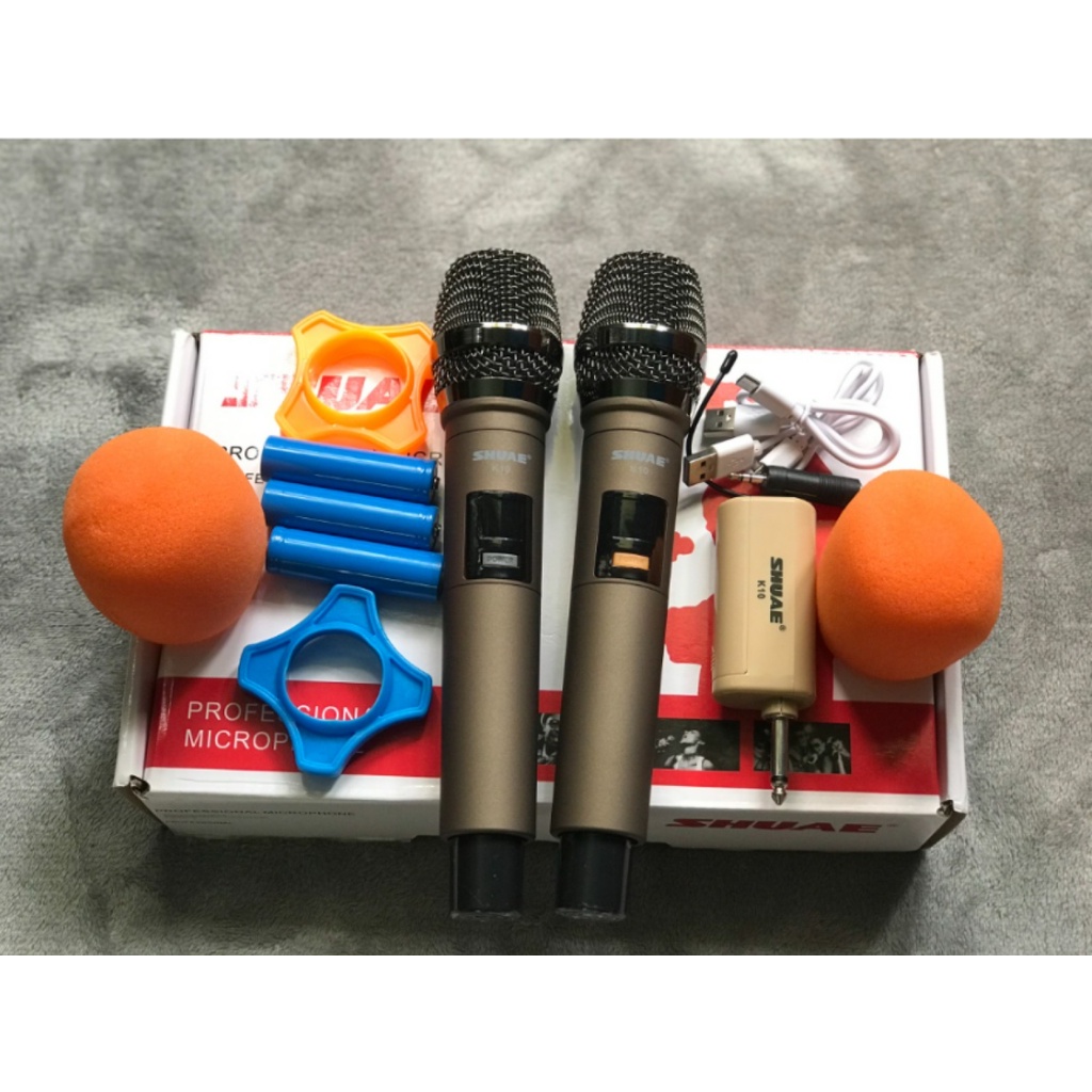 Micro Không Dây Đa Năng Cao Cấp Shuae K10 - Thiết kế hợp kim chắc chắn, chuyên nghiệp - Hàng Nhập Khẩu