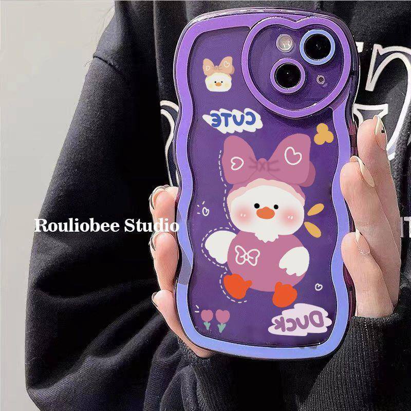 Ốp Điện Thoại In Vịt Hoạt Hình Cho Iphone 13promax XS xr 7p 8 6 14pro 11 12promax