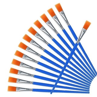 Cọ vẽ đầu bằng cán xanh cỡ nhỏ