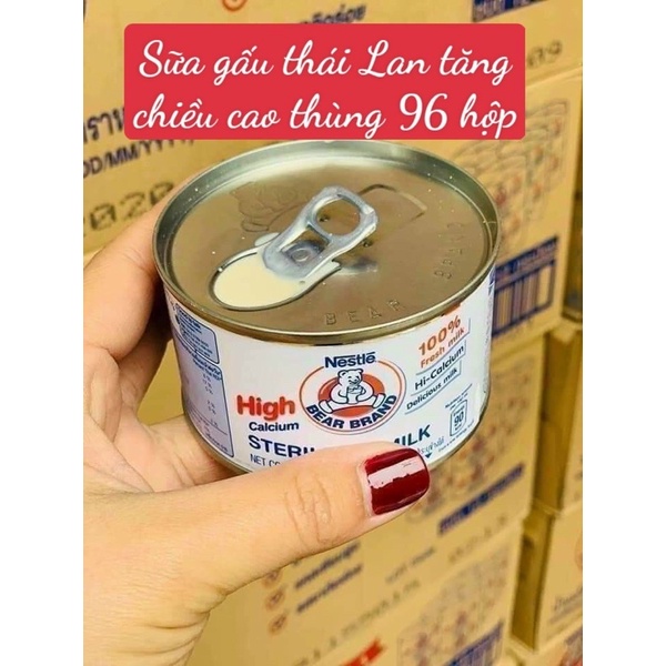 lốc 12 lon sữa gấu tăng chiều cao thái lan ( 140ml/lon)