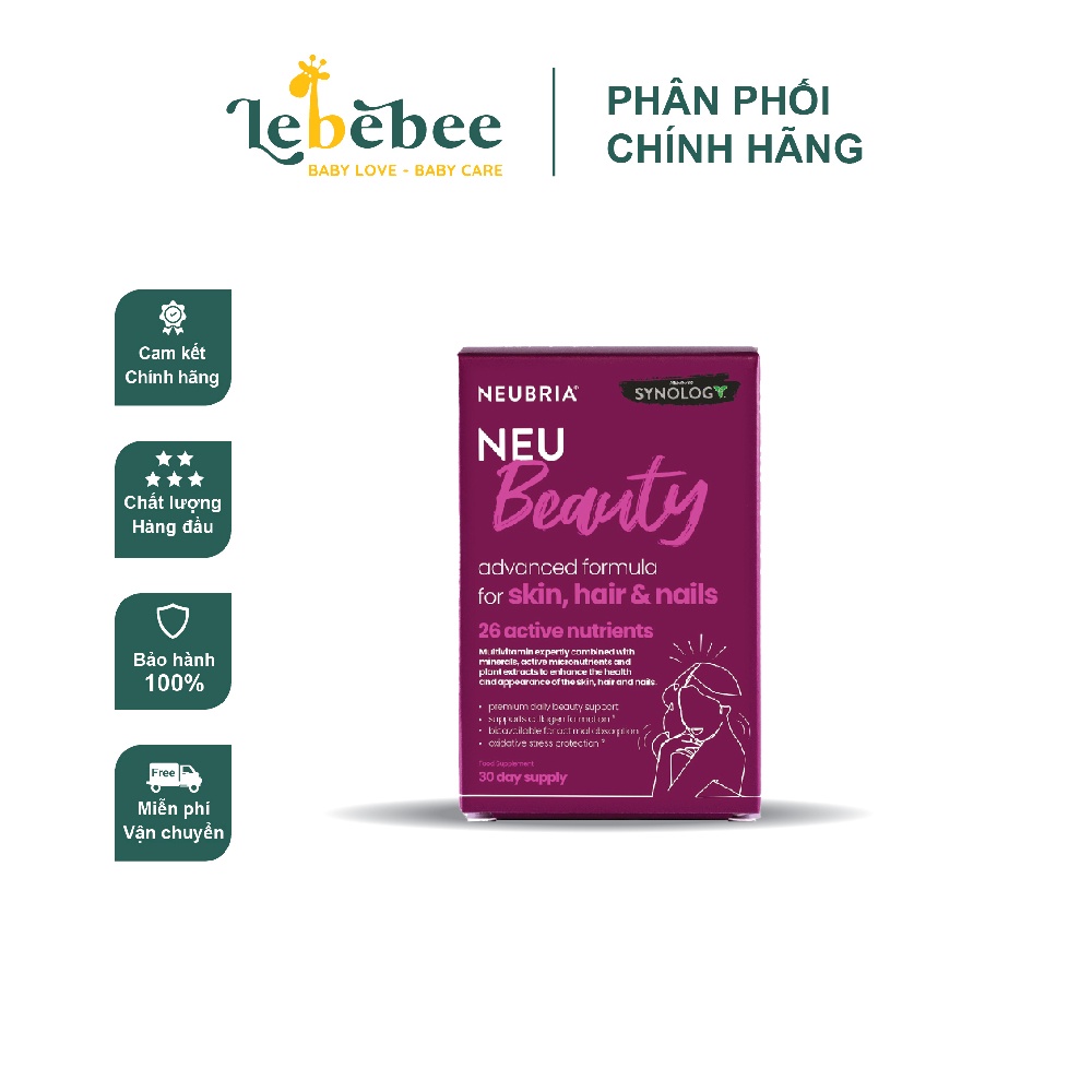 NEUBRIA NEU Beauty - Vitamin cho tóc, da và móng ( hộp 30 viên)