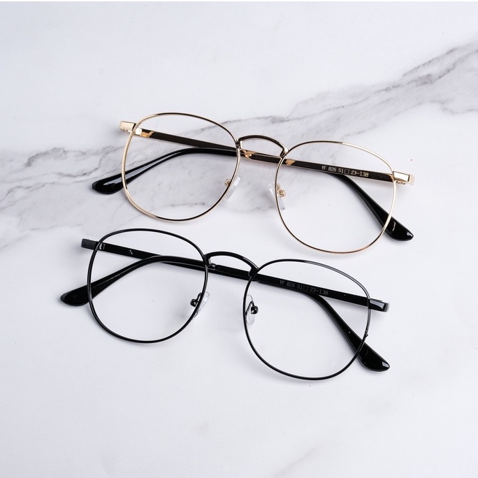 Gọng Kính Cận Chất Liệu Hợp Kim Unisex, Kính Vuông Gọng Sắt Không Rỉ Siêu Mảnh Nhẹ FERADO G247 (tặng kèm hộp đựng kính)