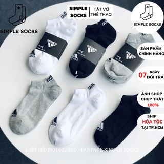 Tất Adidas Lười ️️🏀FREESHIP️️🏀Vớ Tất Nam Nữ Unisex Chính Hãng - Chất Dày Dặn Cao Cấp Chống Hôi Chân - Đen Trắng Xám