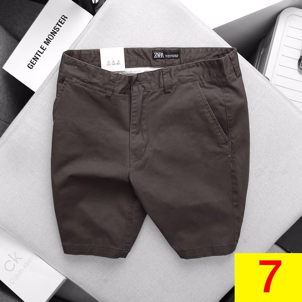 Quần đùi nam ZARA Vải kaki cao cấp