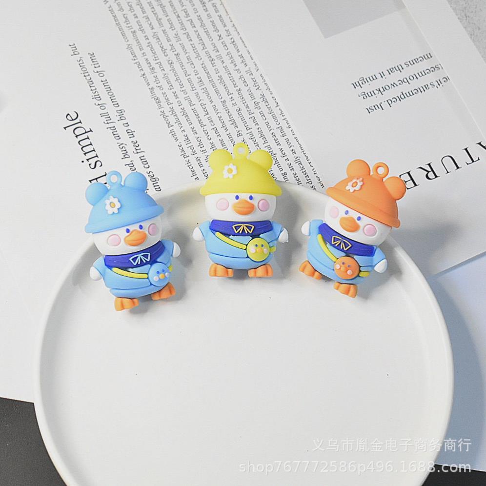 Móc Khóa Hình Chú Vịt Dễ Thương Phong Cách Hàn Siêu Xinh