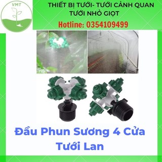 Combo 5 Đầu phun sương 4 cửa chân ren 21mm