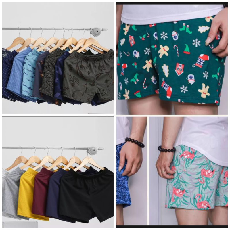Quần đùi nam, quần ngủ nam thun cotton mềm mịn thoáng mát