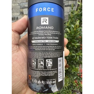 Xịt toàn thân cao cấp Romano Force 150ml