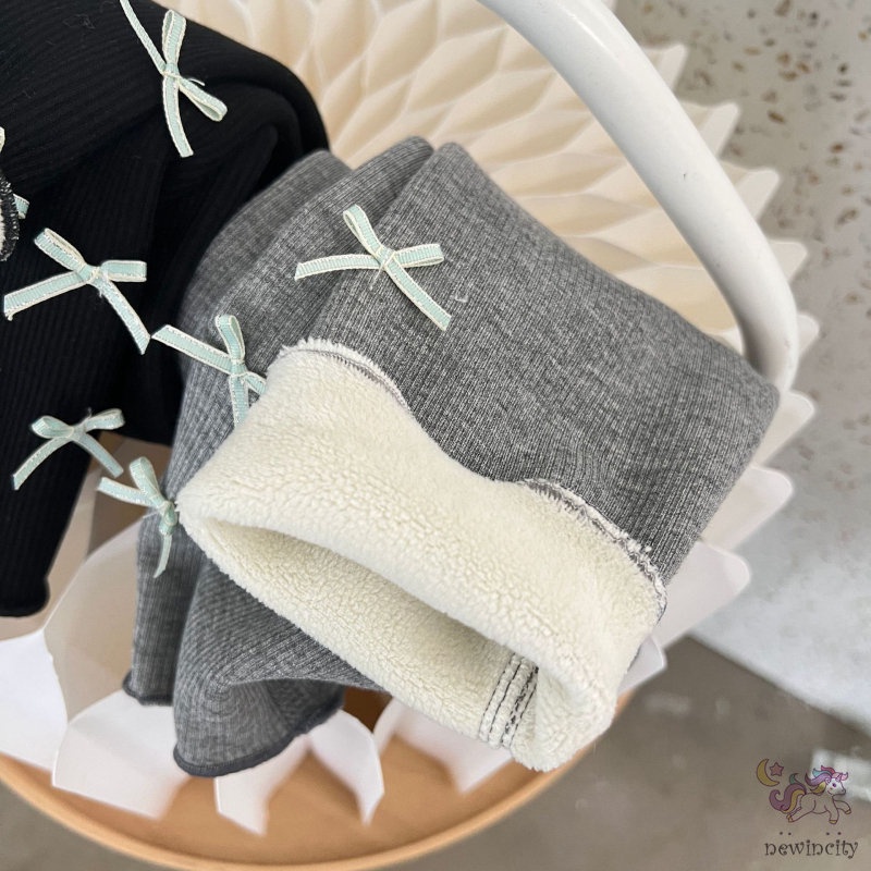 Quần Legging Lông Nhung, ThắT Nơ Dễ Thương Cho Bé GáI