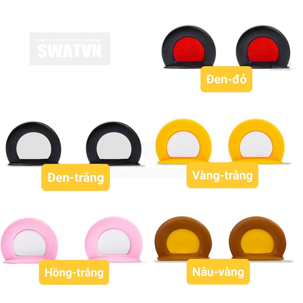 Phụ kiện tai gấu gắn mũ bảo hiểm nhiều màu siêu kute kèm keo dán - Tai gấu gắn nón