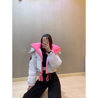 Áo phao dáng ngắn croptop