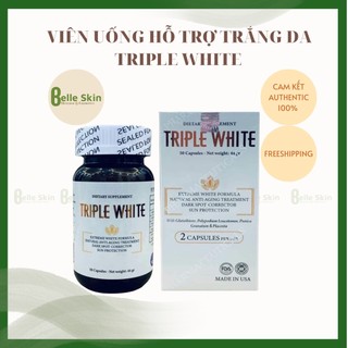 Viên uống triple white - viên uống glutathion 1200mg trắng da, mờ nám