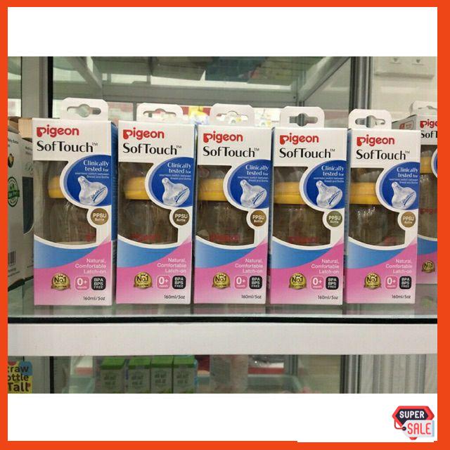 Bình sữa Pigeon SofTouch nhập khẩu 160ml/240ml