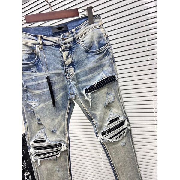 Quần Biker Siêu Cấp Vá Trắng Cao Cấp