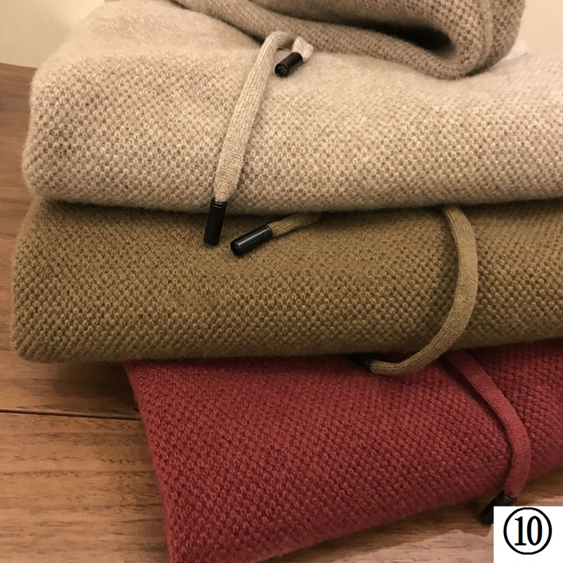 Áo Hoodie Dệt Kim Dày Dặn Dáng Rộng Thời Trang Thu Đông Mới 2022 Cho Nam